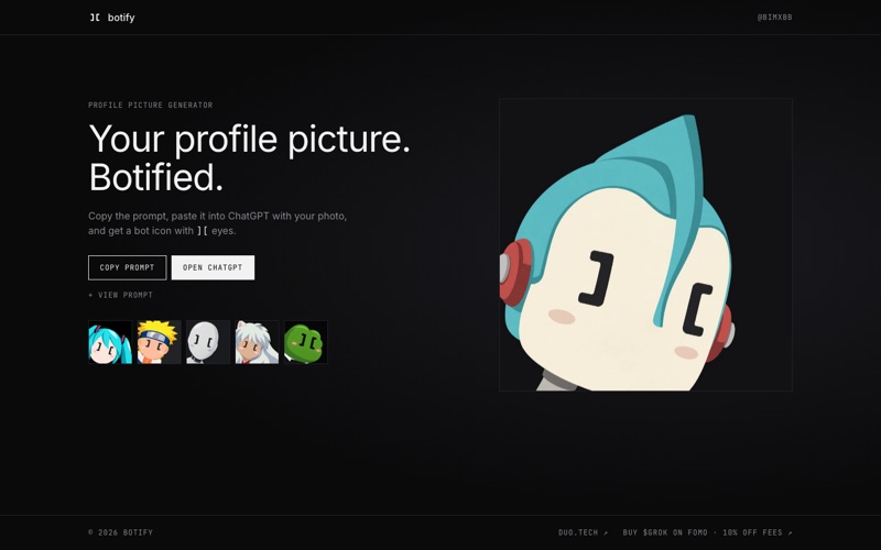 Screenshot of botify